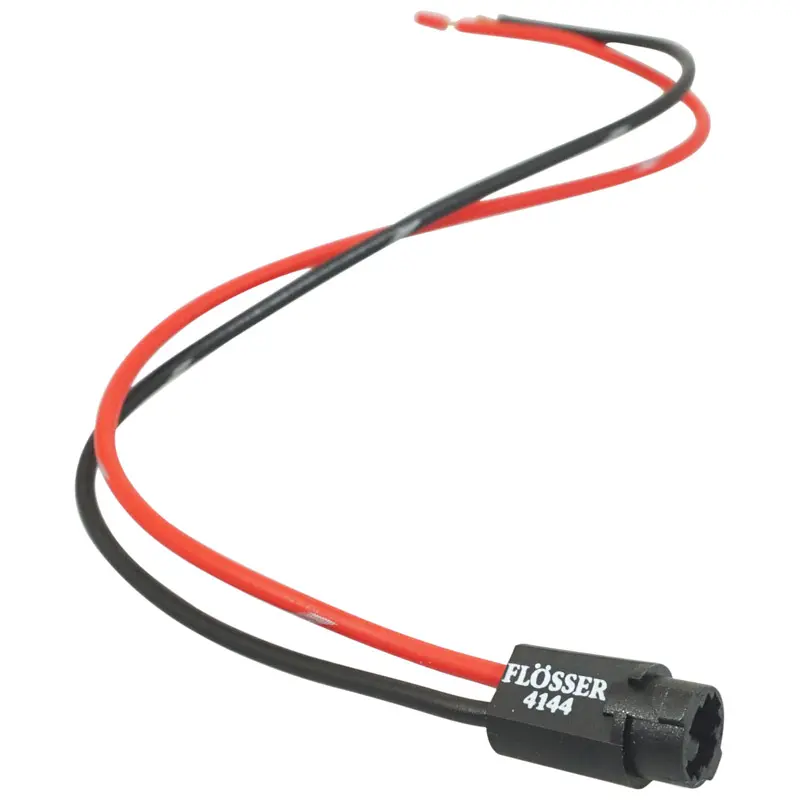 بلب ہولڈر پلگ ساکٹ 12V W2X4.6D کیبل کے ساتھ Flosser