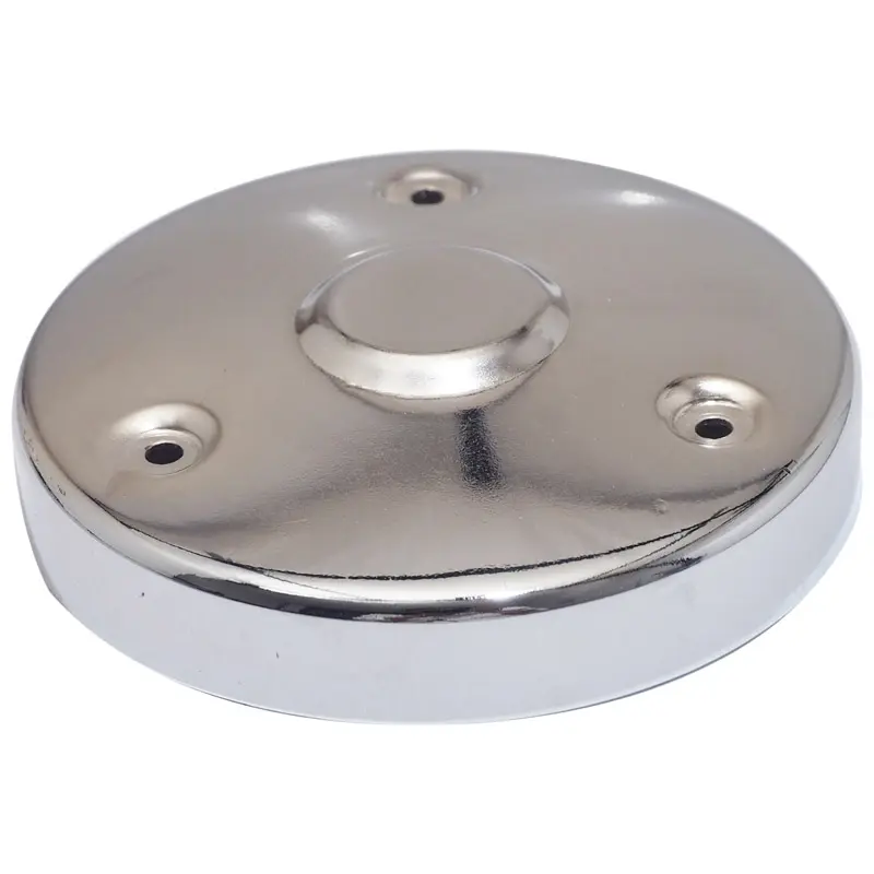 Cache variateur cyclo Peugeot 103 acier 3 trous chromé Sélection P2R