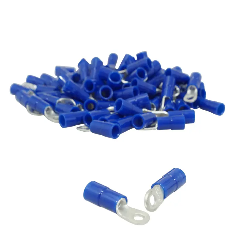 Elektro-Aderendhülse vorisoliert Öse Durchm. 3 mm blau für Leitungsquerschnitt 1 bis 2,5 mm² (Beutel mit 50 Stück) Auswahl P2R