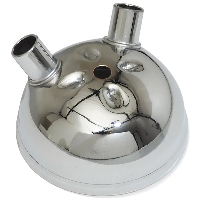 Embout de silencieux cyclo adaptable Peugeot 103 double sortie chrome Sélection P2R