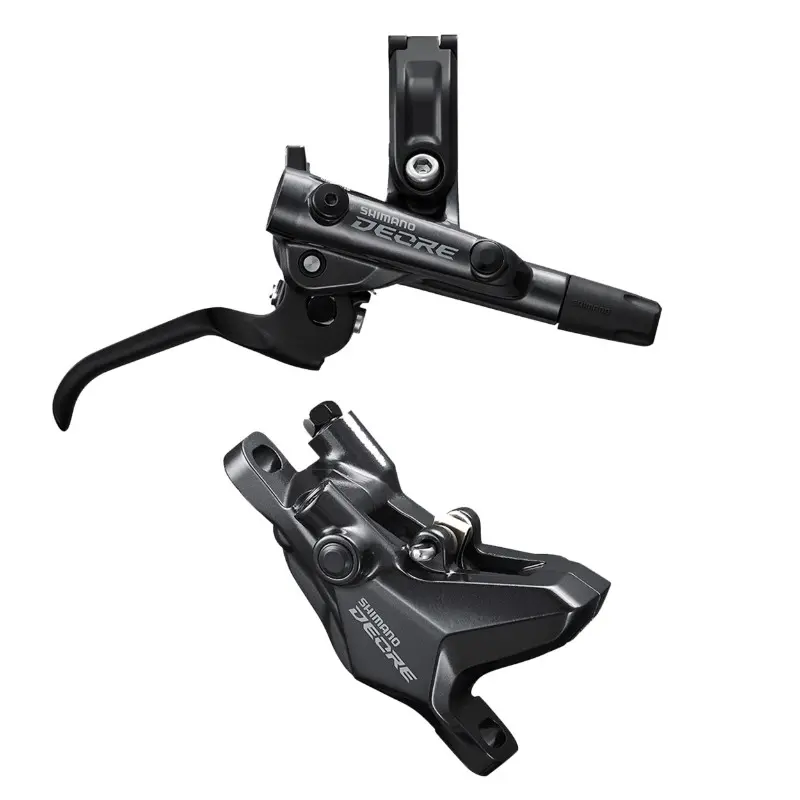 Хидравличен спирачен калипер Shimano Deore M6100 заден черен двоен бутален 1700 мм