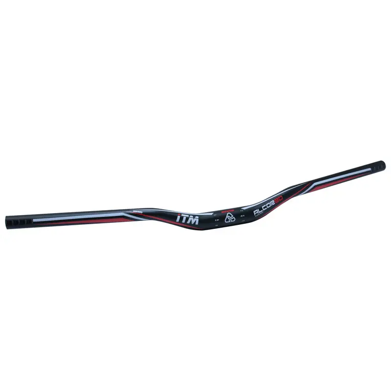 Cintre VTT demi-relevé ITM Alcor noir 31,8 mm L740 mm