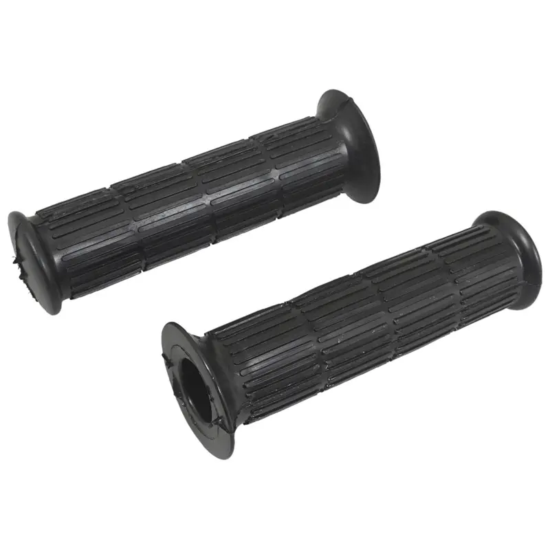 Revêtement de poignée adaptable cyclo vintage noir diam. 22-24 mm long 133 mm (paire)
