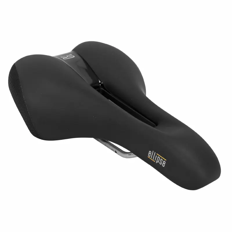 Selle Royal Ellipse Trekking avec trou central modéré noir 276X180MM 474G