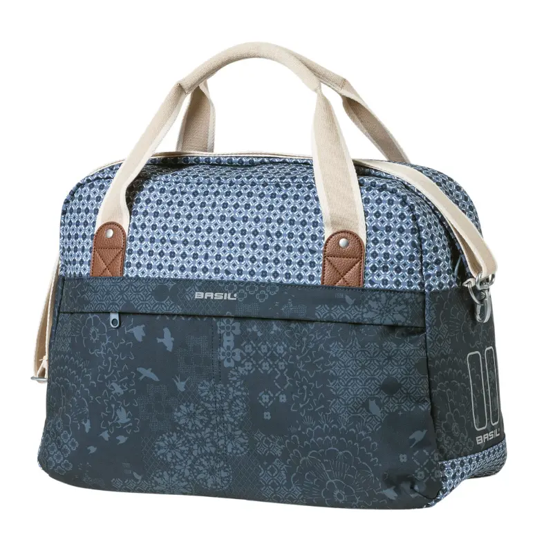 Раменна велочанта Basil Bohème 18L индиго синя закачалка hook-on 44x17x31cm