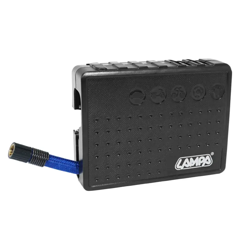 Universal-Taschen-Kompressor-Aufpump-Pumpe mit LED-Taschenlampe 8 bar Sélection P2R