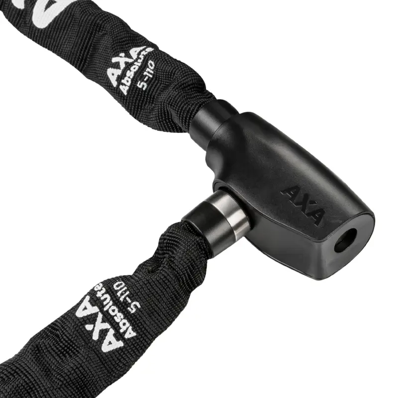 AXA absolute Fahrradschloss Kette mit Schlüssel Ø 5 MM L1.10M schwarz - Sicherheitsstufe 7-15 — Ansicht 4