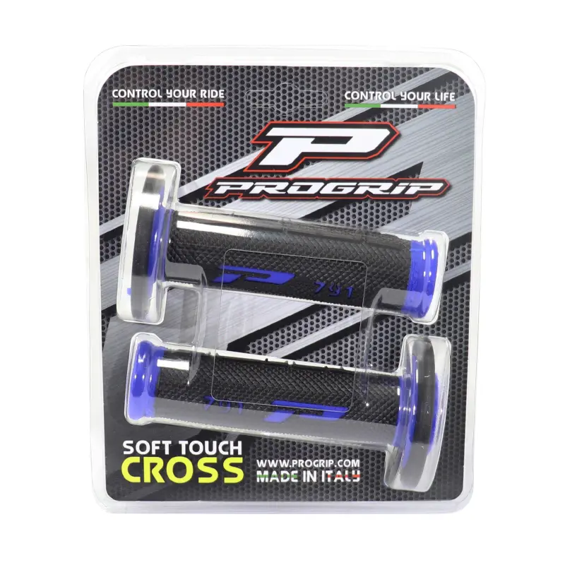 Înveliș de ghidon Progrip 791 dublă densitate albastru-negru 115 mm capăt închis (pereche) — vederea 3