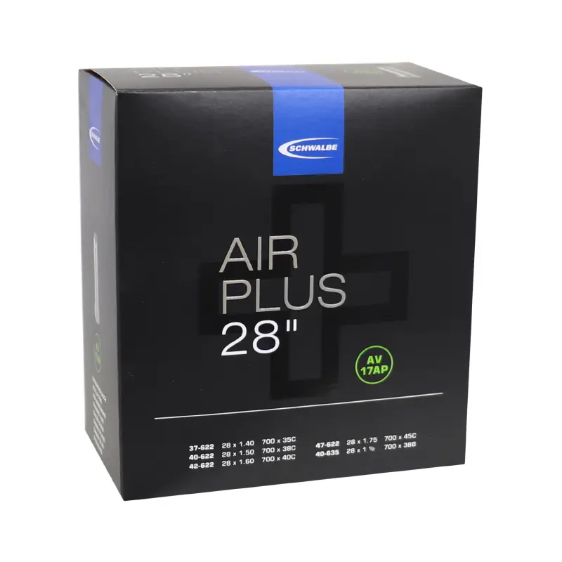 Chambre à air vélo 700 x 35-45 Schwalbe Air Plus renforcée valve alu standard AV17AP