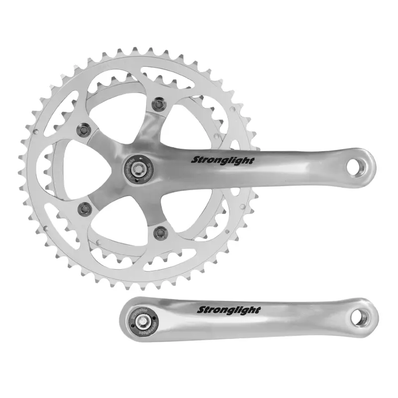 Rennrad-Kurbel Stronglight 9-10V Impact silber 170 mm 48-38 kompatibel 8V Vierkantachse 107 mm