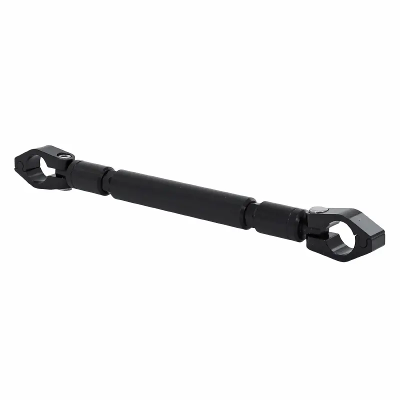 AVOC アルミニウム ブラック ハンドルバー ブレース 調整可能 224-280 mm ハンドル径Ø22 mm用