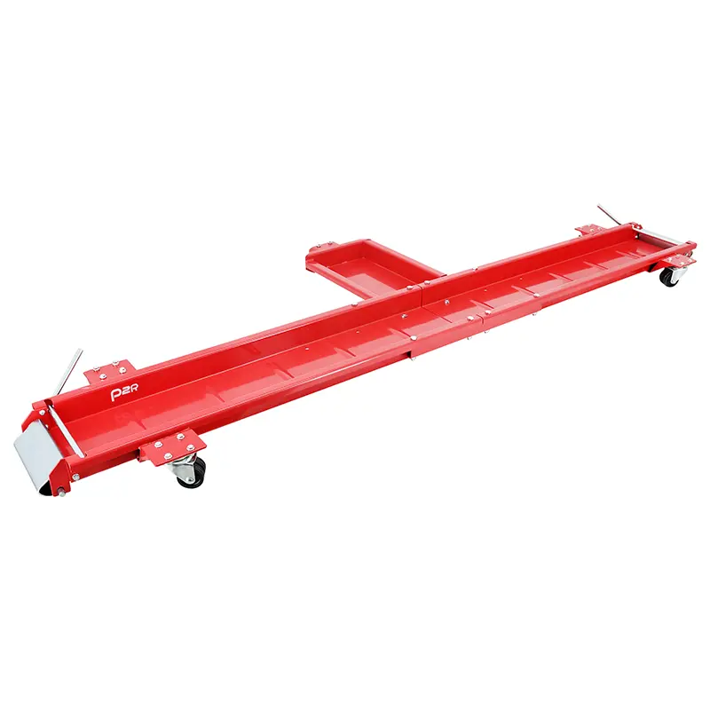Range moto universel P2R GM acier rouge à roulettes (dimension rail 200x20 cm, charge maxi 565 kg)