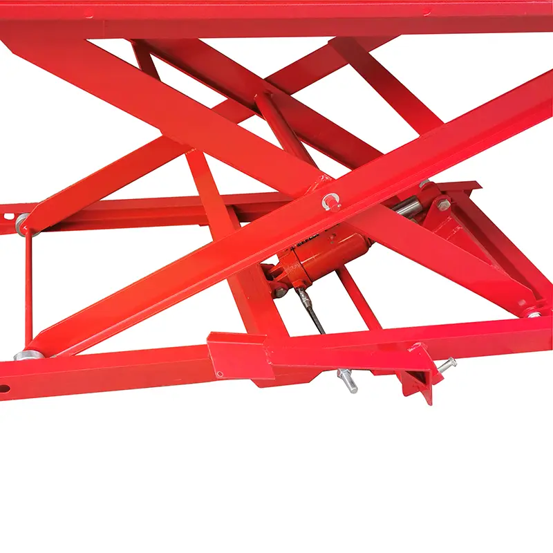 P2R 通用摩托车升降台 钢制红色 平台 180x60 cm 高度 21-71 cm — 第 7 视图