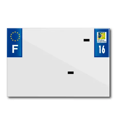 Kennzeichenstreifen 210X145 für PVC mit Firmenname Abt. 16-EURO (einzeln verkauft)