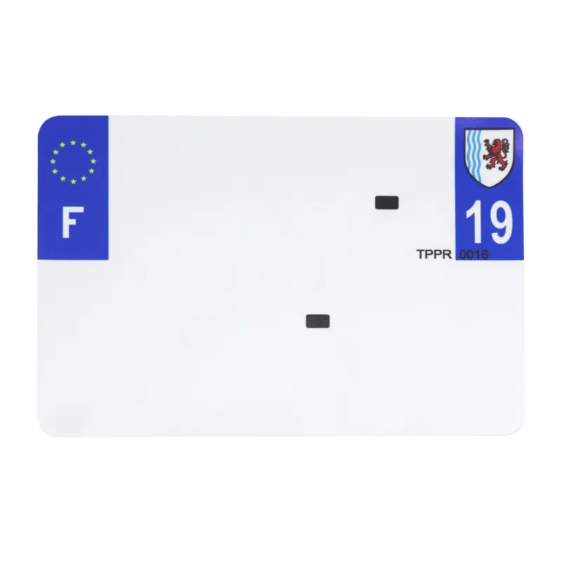 Kennzeichenstreifen Motorrad 210X145 für PVC mit Firmenname Abt. 19-EURO (einzeln verkauft)