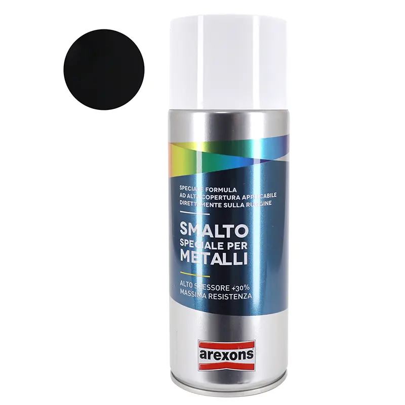 Sprühdose Arexons smalto special metal glänzend tiefschwarz 400 ml