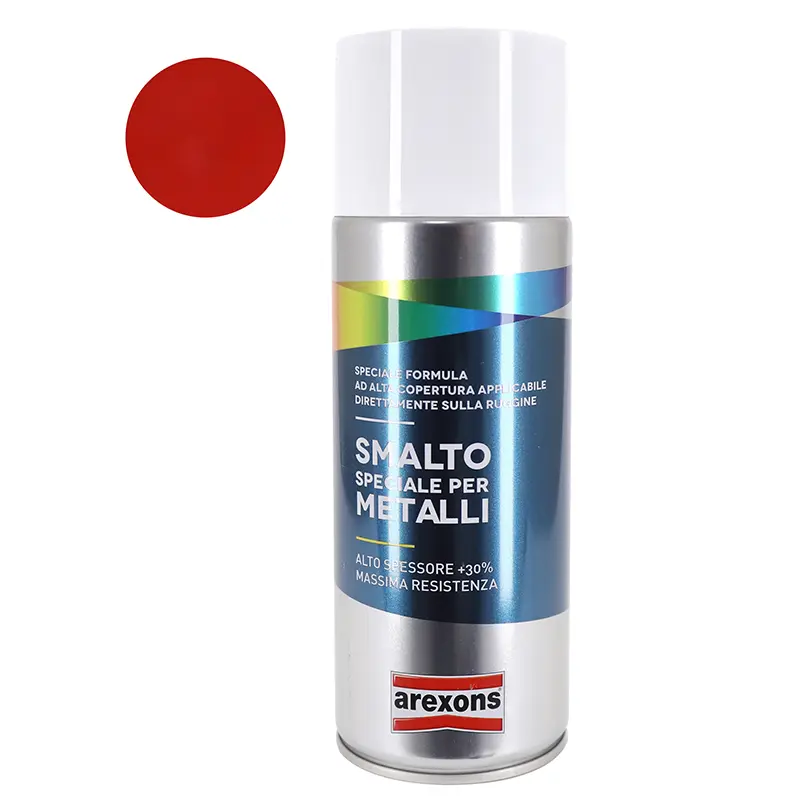 Sprühdose Arexons smalto special metal glänzend rot verkehrsrot RAL 3020 400 ml