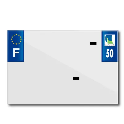 Motorrad-Kennzeichenstreifen 210X145 für PVC mit Firmenname ab 50-EURO (stückweise verkauft)