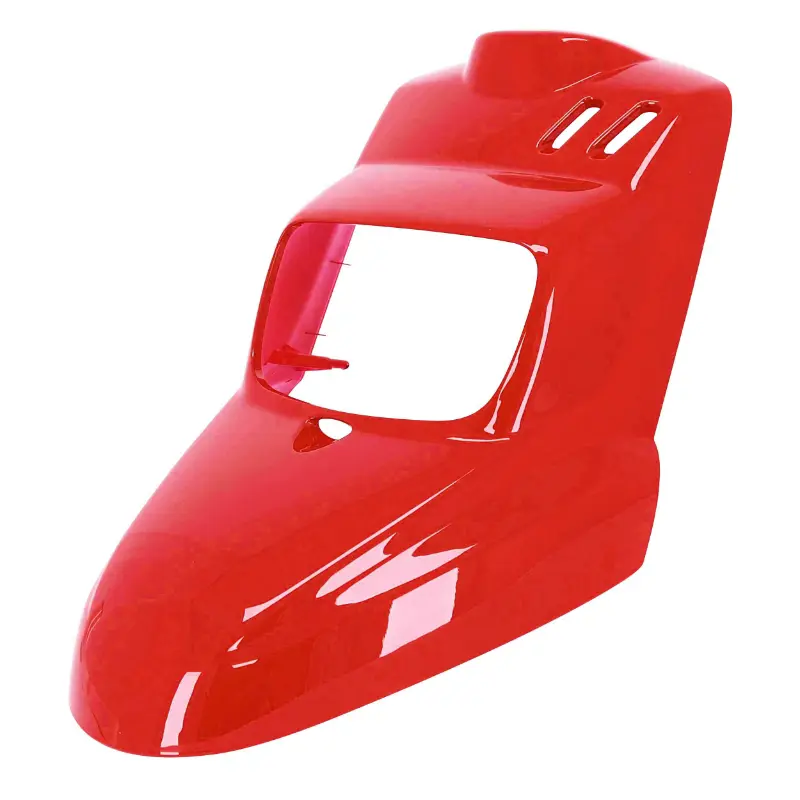 Karosserie-Verkleidungssatz Scooter anpassbar MBK 50 booster 2004+-yamaha 50 BWS 2004+ rot ducat (4-teiliges Set) -P2R — Ansicht 2