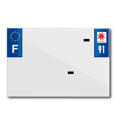 オートバイ用 プレートバンド 210X145 PVC用 社名入り dep. 91-EURO (単品販売)