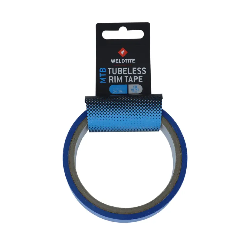 Fond de jante adhésif Weldtite conversion VTT tubetype en tubeless 24-30 mm (rouleau 10 m)