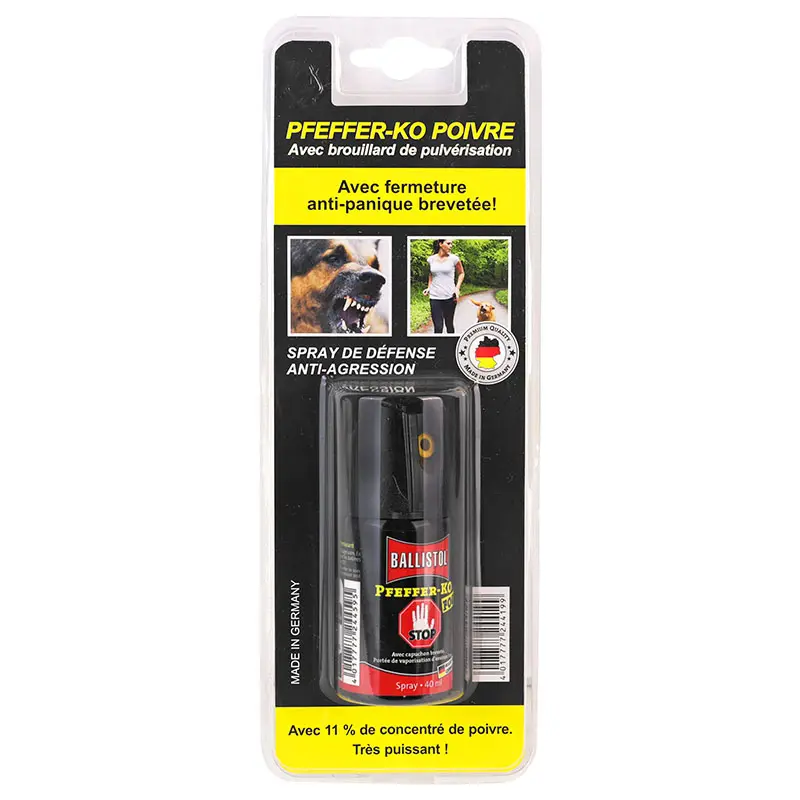 Obranný pepřový sprej homologovaný ve Francii 40 ml Sélection P2R — pohled 2