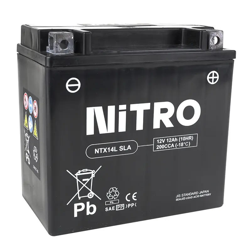 Batteria 12V 12 ah NTX14L Nitro sla senza manutenzione pronta all'uso (lg150xl87xh145mm) (attivata in fabbrica-fa)