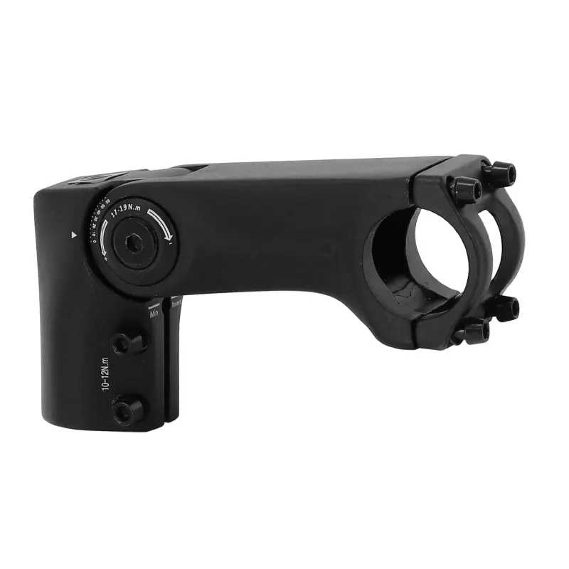 Potence VTT urbain trekking Ergotec réglable Sepia rehausse aluminium noir 31,8 110 mm pour fourche 1"1/8