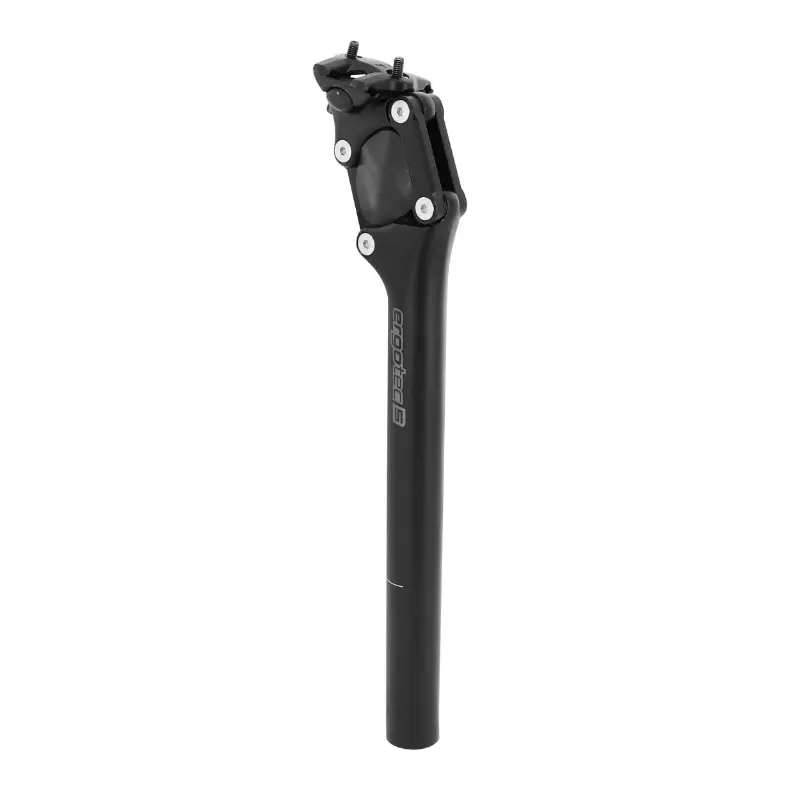 Tige de selle Ergotec parallélogramme aluminium noir 30,9 mm L350 mm