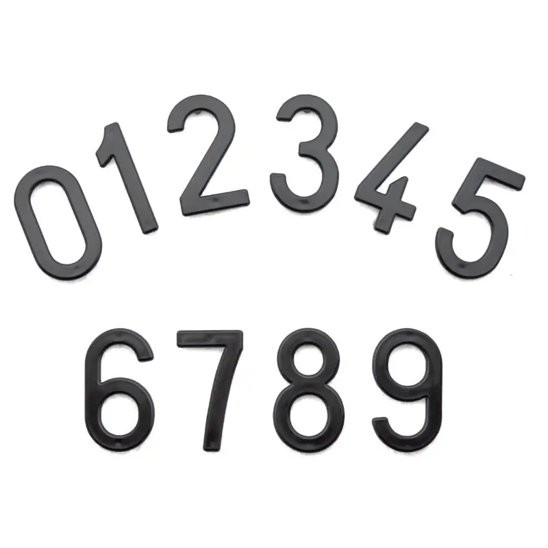 Chiffre plaque Tiflex moto-scooter 45 mm 0 (vendu par 10)