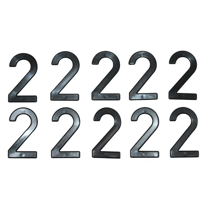 Chiffre plaque Tiflex moto-scooter 45 mm 2 (vendu par 10)