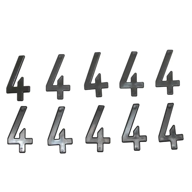 Chiffre plaque Tiflex moto-scooter 45 mm 4 (lot de 10)