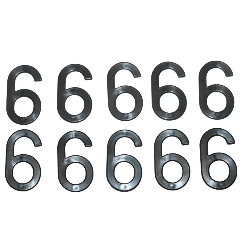 Ziffernschild Tiflex Motorrad-Scooter 45 mm 6 (10er Pack)