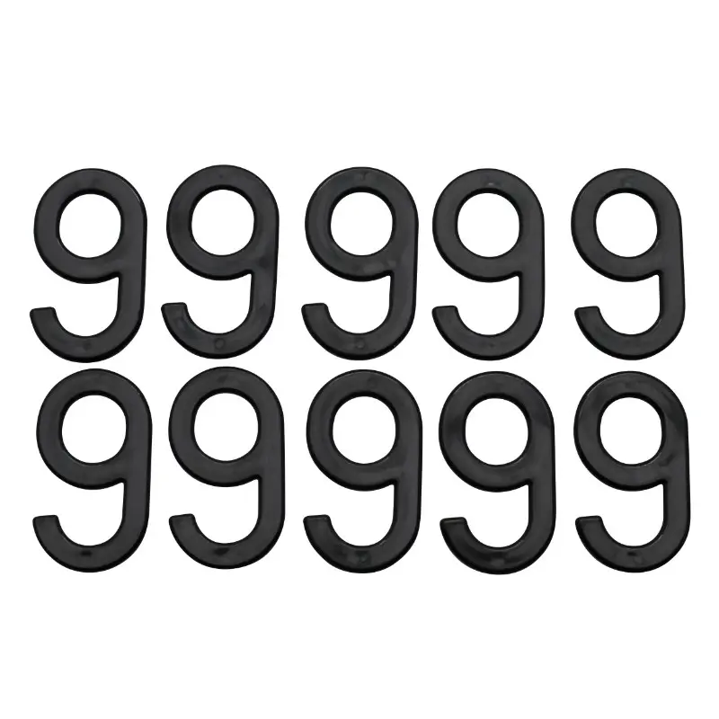 Chiffre plaque Tiflex moto-scooter 45 mm 9 (lot de 10)