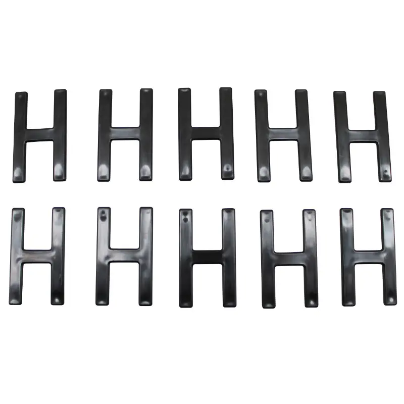 Lettres plaque Tiflex moto-scooter 45 mm H (lot de 10)