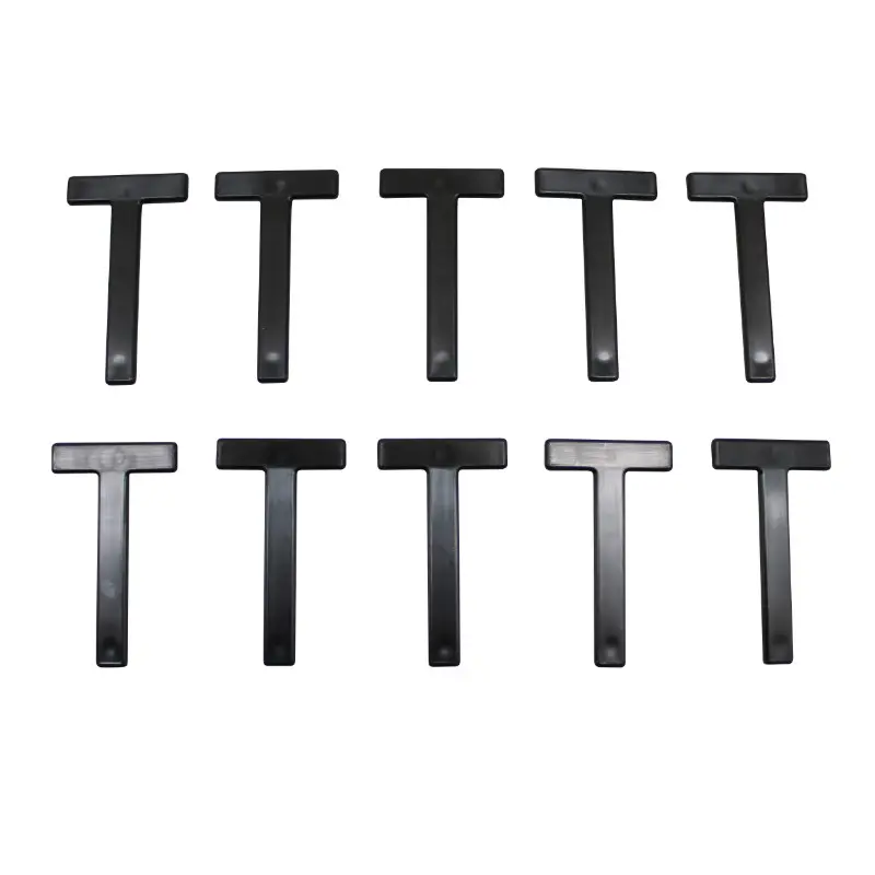 Lettres plaque Tiflex moto-scooter 45 mm T (lot de 10)