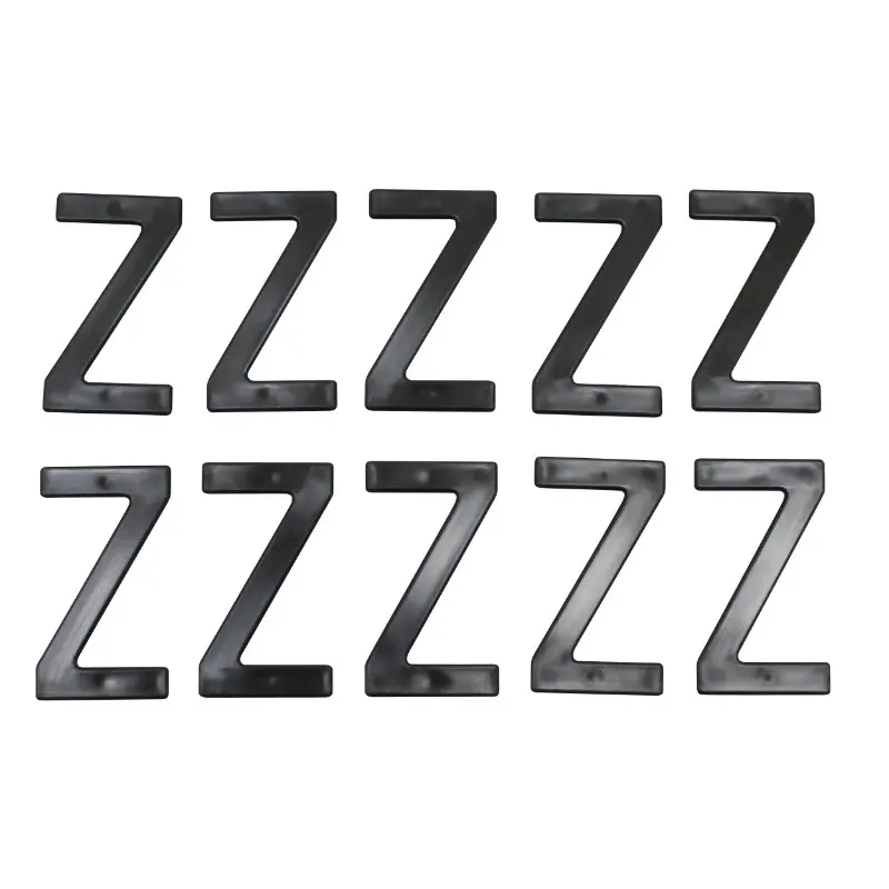 Tiflex 오토바이/스쿠터 번호판 문자 45 mm Z (10개입)