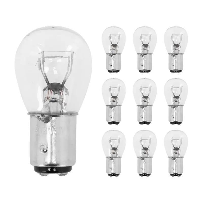 標準電球 12V 21-5W ベース BAY15D P21-5W ホワイト リアテール/ストップランプ P2R (10個入り箱)