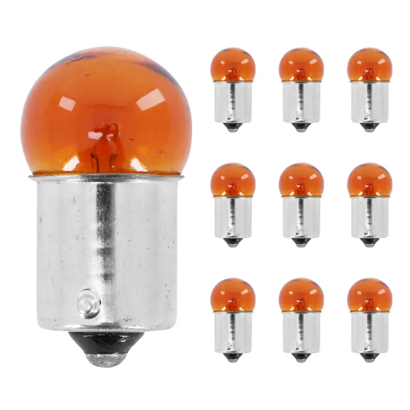 Glühlampe P2R 12V 10W Sockel BAU15S RY10W Blinker orange (Packung mit 10)