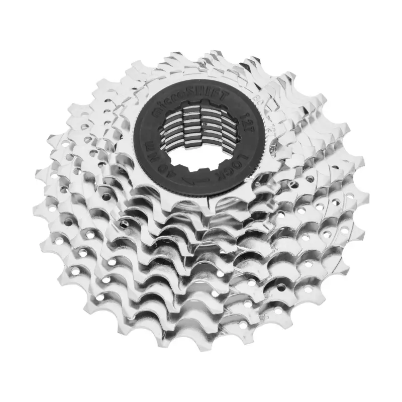 Microshift 9-fach Ritzelpaket 12-25 für Shimano-SRAM Rennrad silber