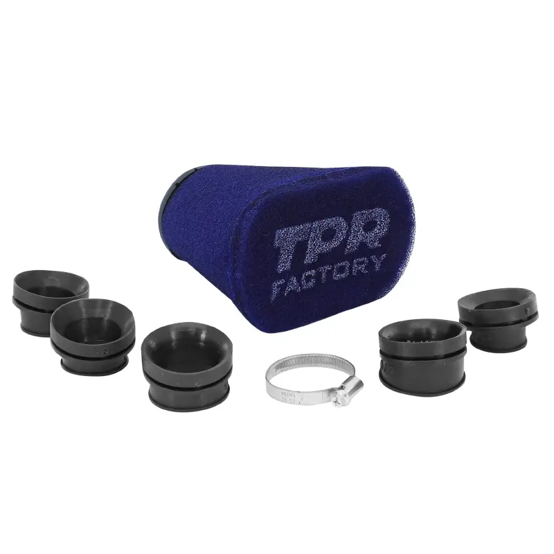 Filtre à air TOP PERFORMANCES TPR Factory Big Mousse bleu diam 28-32-36-39-43 mm fixation droite