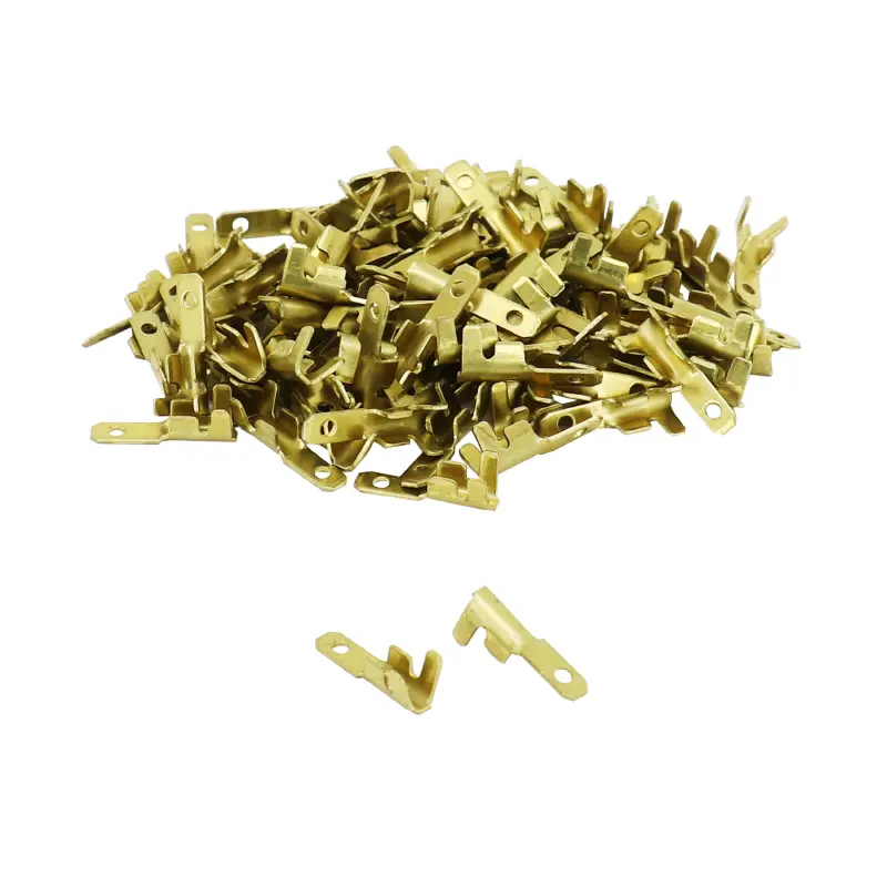 Cosse électrique laiton non isolée plate mâle 2.8 - Sélection P2R (sachet de 100 pièces)