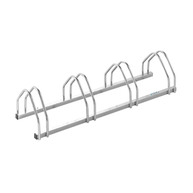 Garage 4 velos tubes renforces avec largeur pneu differentes (lg117xl33xh26cm) produit francais- 1 en largeur 40MM (1.50"), 2 en largeur L50MM (2.10"), 1 en largeur 70MM (2.75")