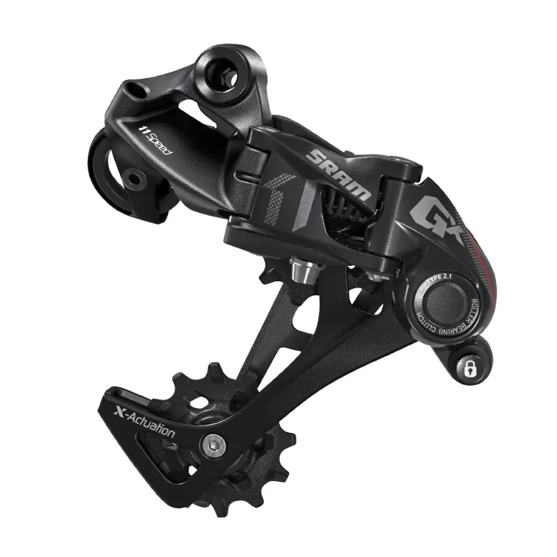 ریئر ڈیریلیئر VTT SRAM GX 11V لمبی کیج سیاہ-سرخ سنگل چین رِنگ