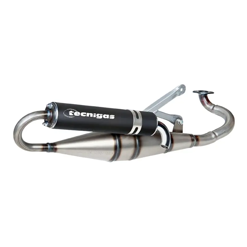 Silencieux Tecnigas Next R verni aluminium noir pour MBK Nitro 50 et Yamaha Aerox 50