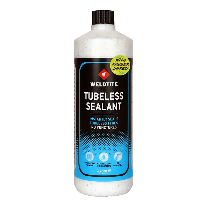 Préventif anti-crevaison Weldtite tubeless avec particules de caoutchouc 1L
