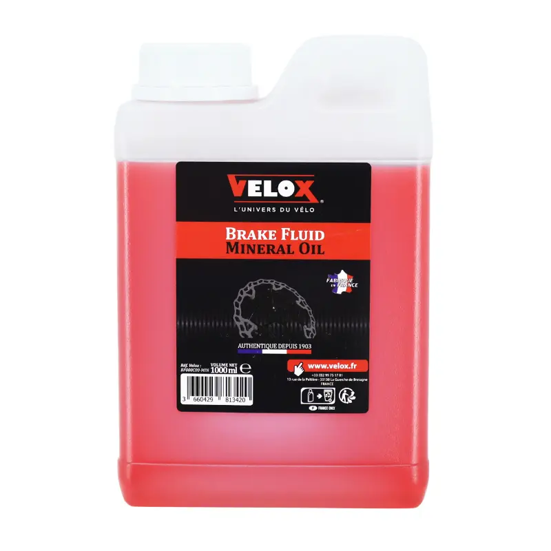 Bremsflüssigkeit Velox Mineralöl Fahrrad rosa 1L