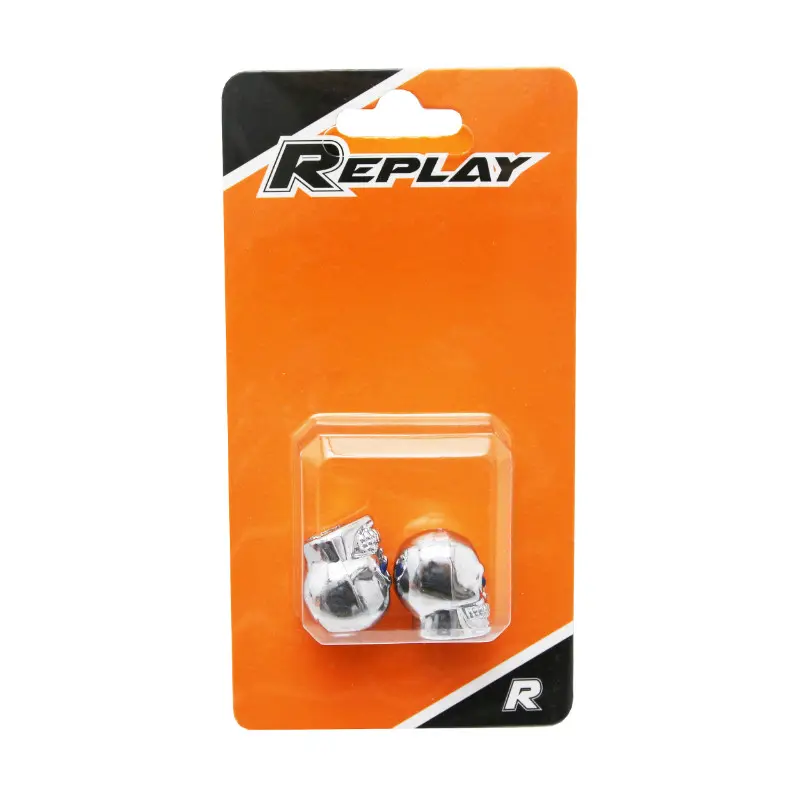 Replay VS kuolonpääventtiilikorkki kromattu sinisilmä (pari)
