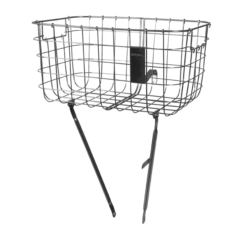 Panier vélo avant Basil Robin acier chromé réglable 28''-26'' 10 kg 47x31x25