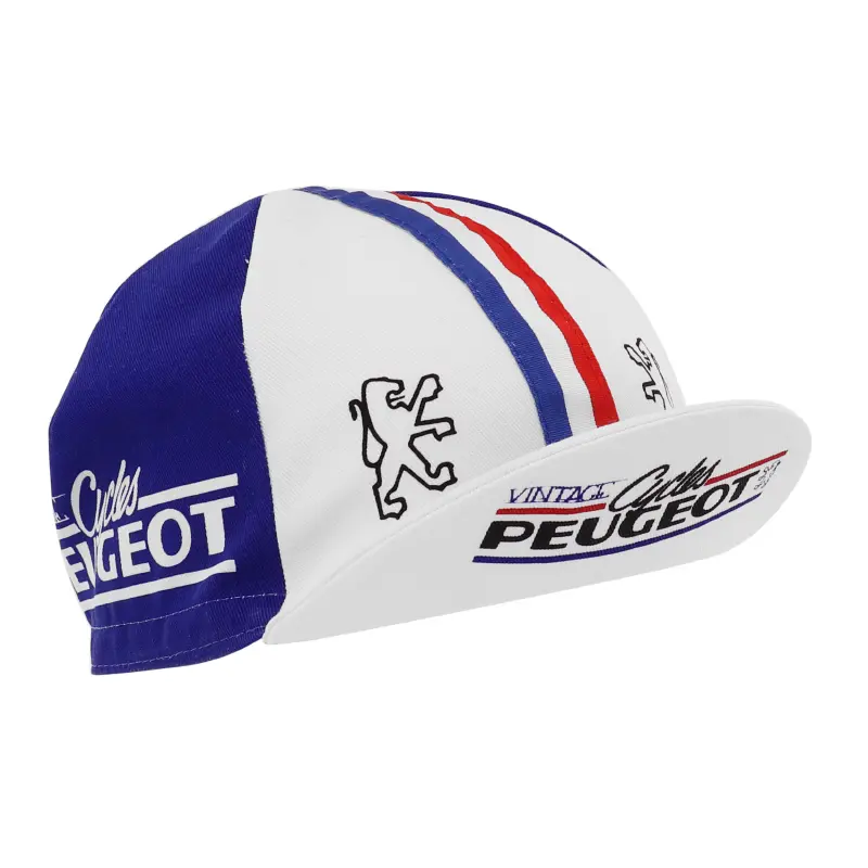 Vintage-Kappe Peugeot blau weiß rot GIST — Ansicht 2